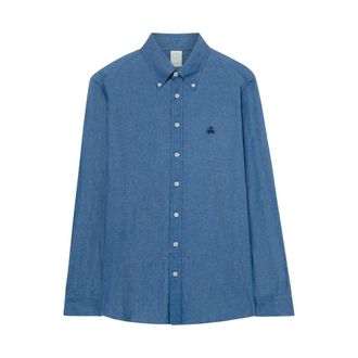 Brooks Brothers Slim Fit Denim Shirt with Button Down Collar - male - Brooks Brothers - Denim Shirts - Blue - L - Shirts