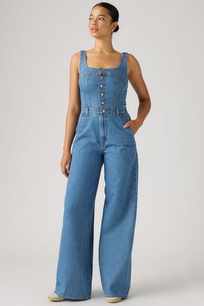 Levi's Audra Seamed Jumpsuit - Mujer - XS - Lavado medio / Cause And Effect
