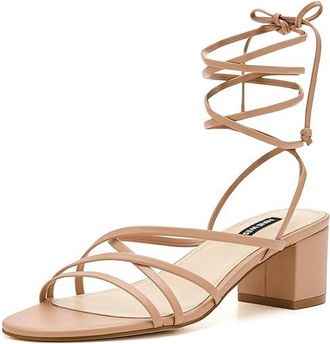 Nine West Aloud Womens Sandals Light Natural : 9.5 M, Faux Leather