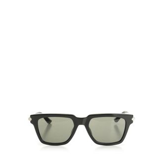 Alexander McQueen T-bar Icon Square Sunglasses - male - Alexander McQueen - Sunglasses - Black - ONE SIZE - Accessories