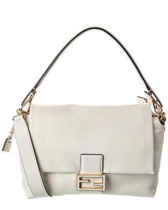 Fendi Fendi Mamma Baguette Medium Leather Shoulder Bag