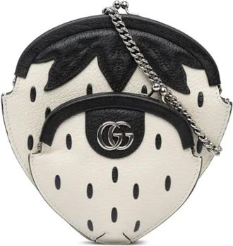 Gucci Pre-owned Cross Body Bags, female, White, Size: ONE SIZE Pre-owned Leather gucci-bags