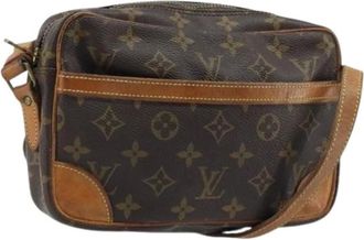Louis Vuitton Pre-owned Cross Body Bags, female, Brown, Size: ONE SIZE Pre-owned Canvas Cross Body Bag