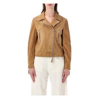 S.W.O.R.D 6.6.44 Sword Jacket - Dames - Leren en Su&egrave;de Jassen - Bruin - S - Katoen - Jassen