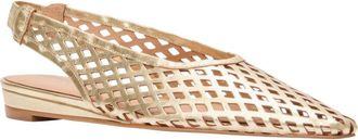 Andr&eacute; Assous Brielle Pointed Toe Slingback Flat in Platino at Nordstrom, Size 8.5