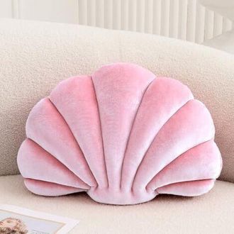 OEM Coj&iacute;n Decorativo Con Forma De Concha Marina, Coj&iacute;n De Acento Con Inserci&oacute;n 3d, Coj&iacute;n Playero, Coj&iacute;n De Terciopelo Suave, Decoraci&oacute;n N&aacute;utica Para Sof&aacute; 