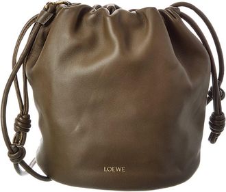 Loewe Flamenco Leather Bucket Bag