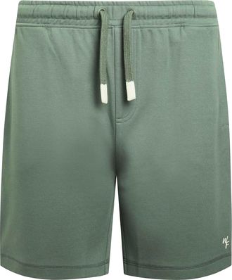 Weird Fish Heren Crawford Loop Back Shorts (Legergroen)