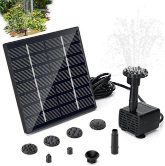 OEM Bomba De Energ&iacute;a Solar - Bomba Para Fuente - Decoraci&oacute;n De Jard&iacute;n - Incluye Aspersores - Tubos De 3 Metros - Negra