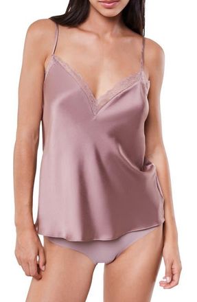Etam Sentiment Satin Pajama Camisole in Taupe at Nordstrom, Size X-Large