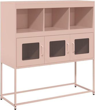 vidaXL Sideboard Pink 100.5x39x107 cm Cold-rolled Steel Vidaxl