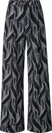 Bogner Pleated trousers Gina for women - Navy blue/white - 34