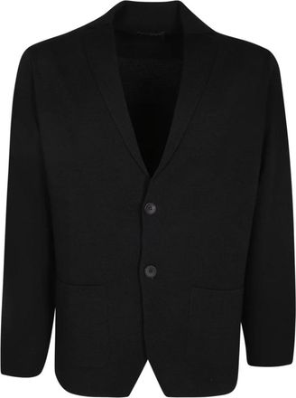 Dell'Oglio Shawl-collar Cardigan - Heren - Blazers - Zwart - L - Jassen