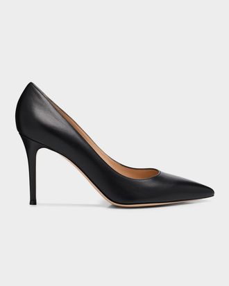 Gianvito Rossi 85mm Gianvito Leather Pointed-Toe Pumps