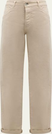 Brunello Cucinelli Mens Bull Denim Skinny-Fit Pants