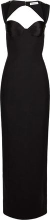 Nina Ricci Abito lungo con inserti - Nero