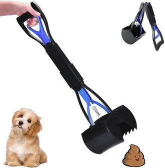 OEM Recogedor De Excrementos De Perro Plegable, Negro 60cm, Recogedor De Excrementos De Perro, Pala Para Excrementos De Perro, Mango Largo, Port&aacute;til