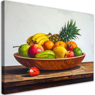 Feeby Impresi&oacute;n De Imagen, Naturaleza Muerta Con Frutas Ex&oacute;ticas Sobre Una Mesa, 120x80