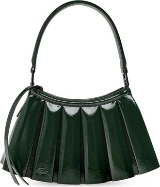 Lacoste Borsa piccola in pelle verniciata Lenglen - - Bags - Donna - Verde - ONE SIZE