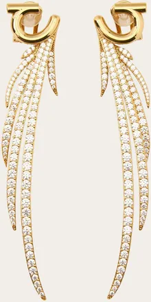 Ferragamo Women Earrings with crystals Gold