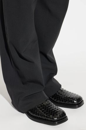Bottega Veneta Leather Shoes Smashed, Mens, Black