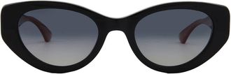 Gucci Polarized Grey Gradient Cat Eye Ladies Sunglasses GG1862S 005 52
