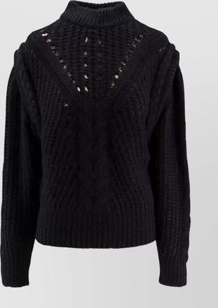 HUGO BOSS alpaca wool blend high collar sweater