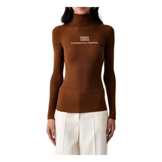 Elisabetta Franchi Donna, Maglie, Marrone, XL, new