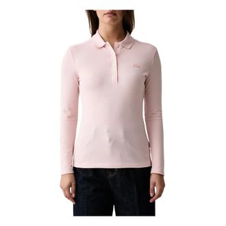 Lacoste Slim Fit L.12.D Stretch Mini Piqu&eacute; Polo - Dames - Tops - Roze - Maat: L Piqu&eacute;