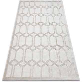 RugsX Alfombra Santo Sisal 58385 Ruta Geom&eacute;trica Beige Beige 180x270 Cm