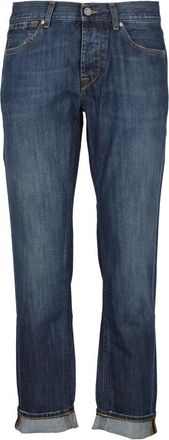 TELA GENOVA Stijlvolle 3F 5 Zak Tas - Heren - Slim Fit Jeans - Blauw - W30 - Katoen - Jeans