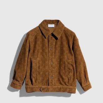 Gucci Kids - Printed Corduroy Jacket, Size 10 years, Brown, Ready-to-wear