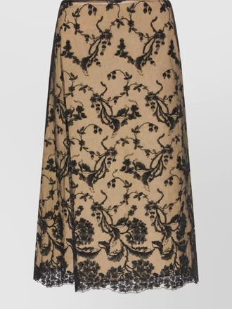 Fendi silk a-line skirt
