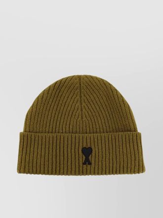 Ami wool beanie hat folded cuff