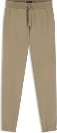 BOSS Embroidered-logo tracksuit bottoms in cotton terry