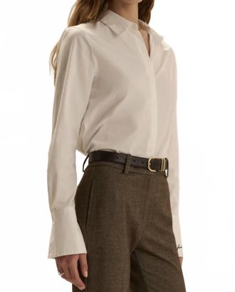Favorite Daughter The Classic Poplin Blouse In White