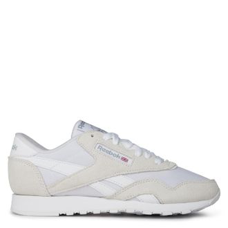 Reebok Men Classic Nylon Sneaker, FTWR White/FTWR White/FTWR White, 9.5