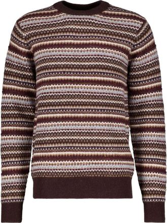 Mos Mosh Ronde hals gebreid - Heren - Ronde hals truien - Bruin - L - Truien & Vesten