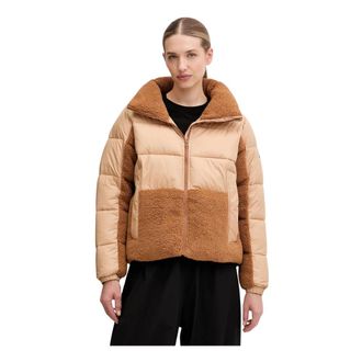 Columbia Leadbetter Point II Sherpa Hybrid Puffer Jacket - Dames - Ski Jassen - Bruin - XL - Polyester - Fitness