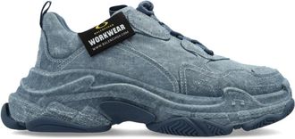 Balenciaga Sneakers, male, Blue, Size: 13 US Triple S Sneakers