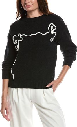 Gracia Flower Pattern Embroidered Sweater