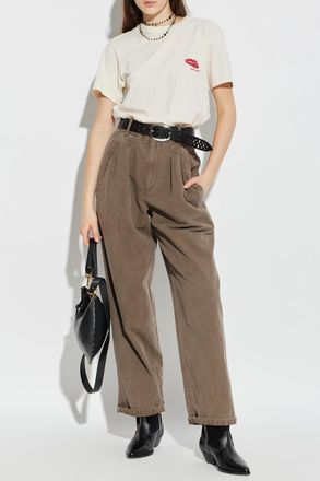 Isabel Marant T-shirt Zewel, Womens, Cream