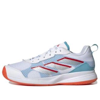 adidas (WMNS) adidas Avaflash Low Tennis Shoes White Silver Metallic Preloved Blue HP5273