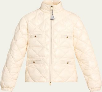 Moncler Lavaret Quilted Short Down Jacket
