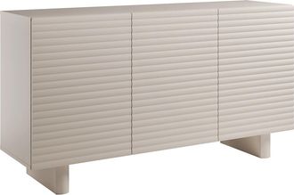 Vente-Unique Aparador con 3 puertas en MDF - Beige - LUDIMA