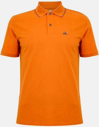C.P. Company Mens Polo Shirt - Orange - Size: 40