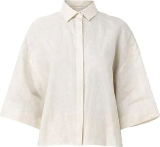 Max Mara Mujer, Blusas y Camisas, Beige, Talla: M