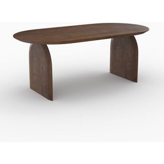 Rendez-Vous D&eacute;co Rendez-vous D&eacute;co - Mesa Ovalada En Madera De Mango Maciza 6 Plazas - Alix