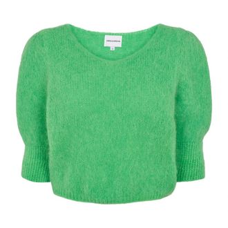 Americandreams Koa Alpaca Pullover - Dames - Ronde hals truien - Groen - XL - Wol - Truien & Vesten