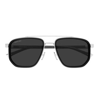 Gucci Sunglasses Gg2073 S 001 Silver/Grey Men